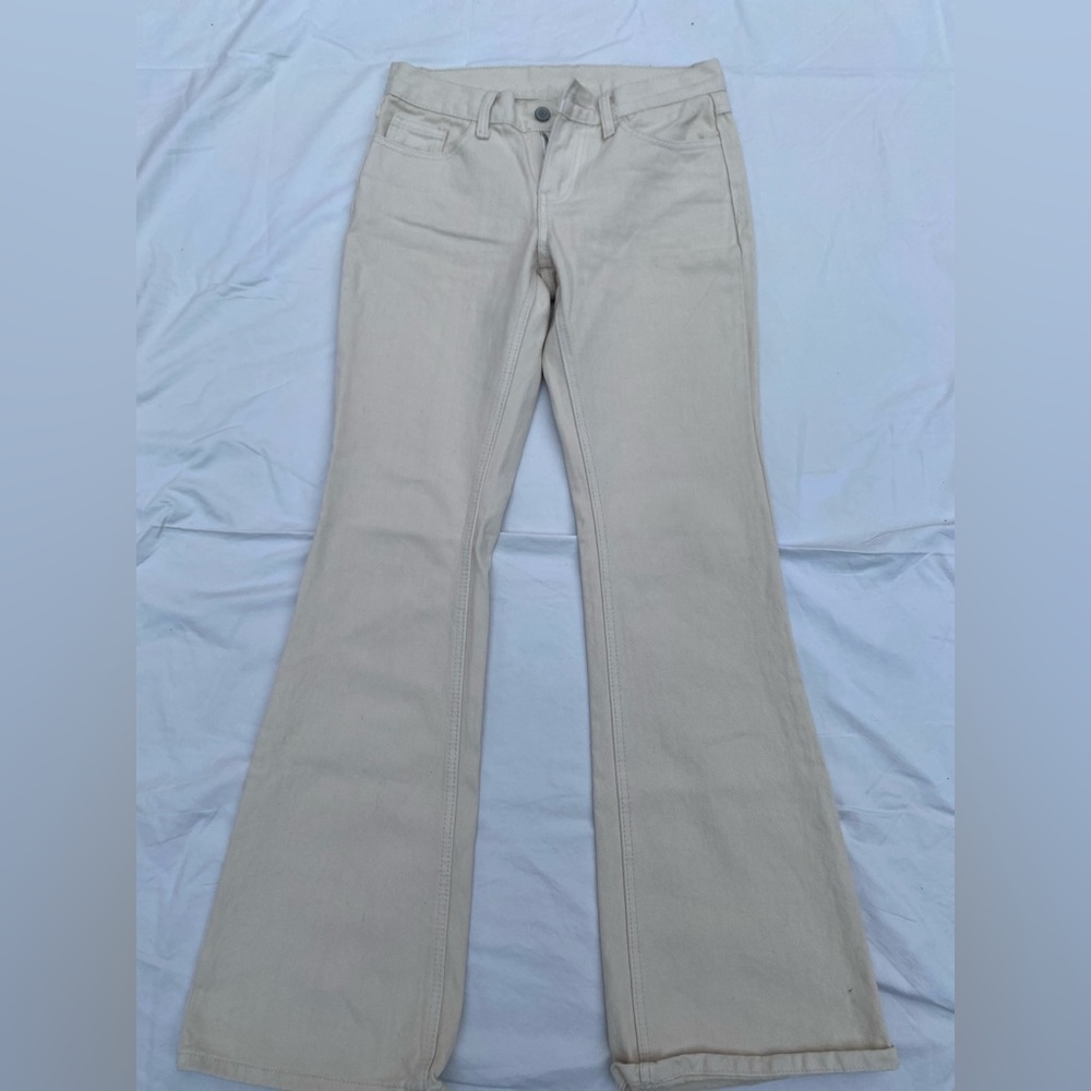 John Galt Bootcut Cream Denim Jeans